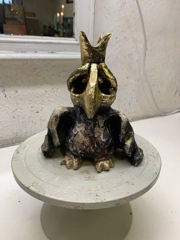 Skulptur Kungsfågel av Evalena Elk Karlsson