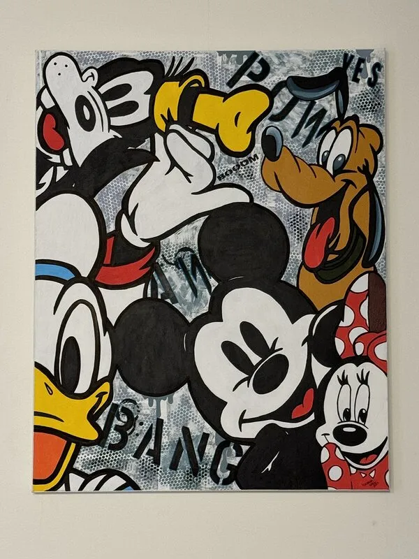 Akrylmålning Cartoon av Mathilda Häll