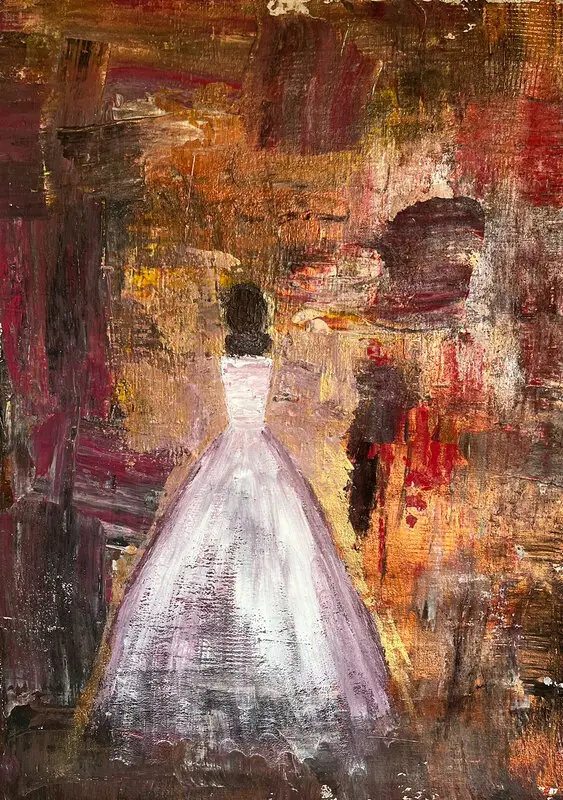 Ballerina i reflektion av Ulrika Waltrén