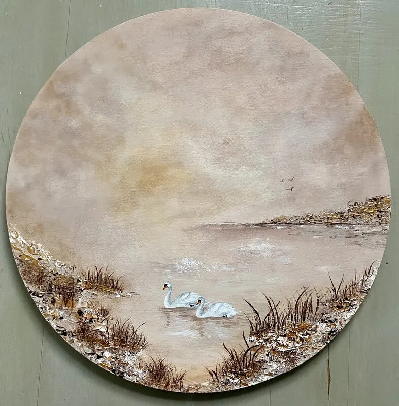 Akrylmålning Presence av Anneli Bendius