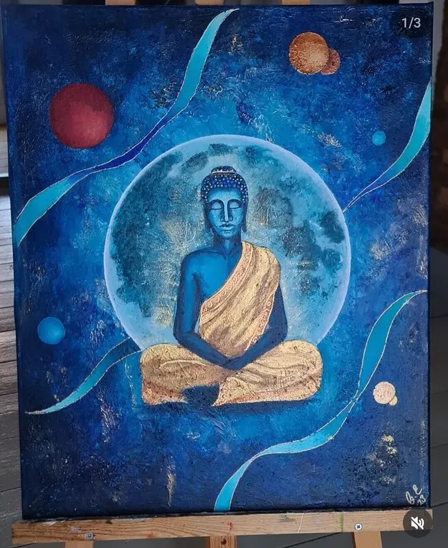 Blå Buddha av Birgitta Eck