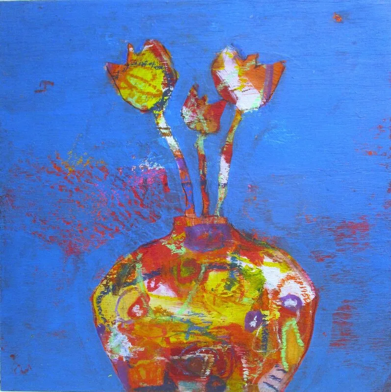 Akrylmålning FLORA II av Kenneth Svensson