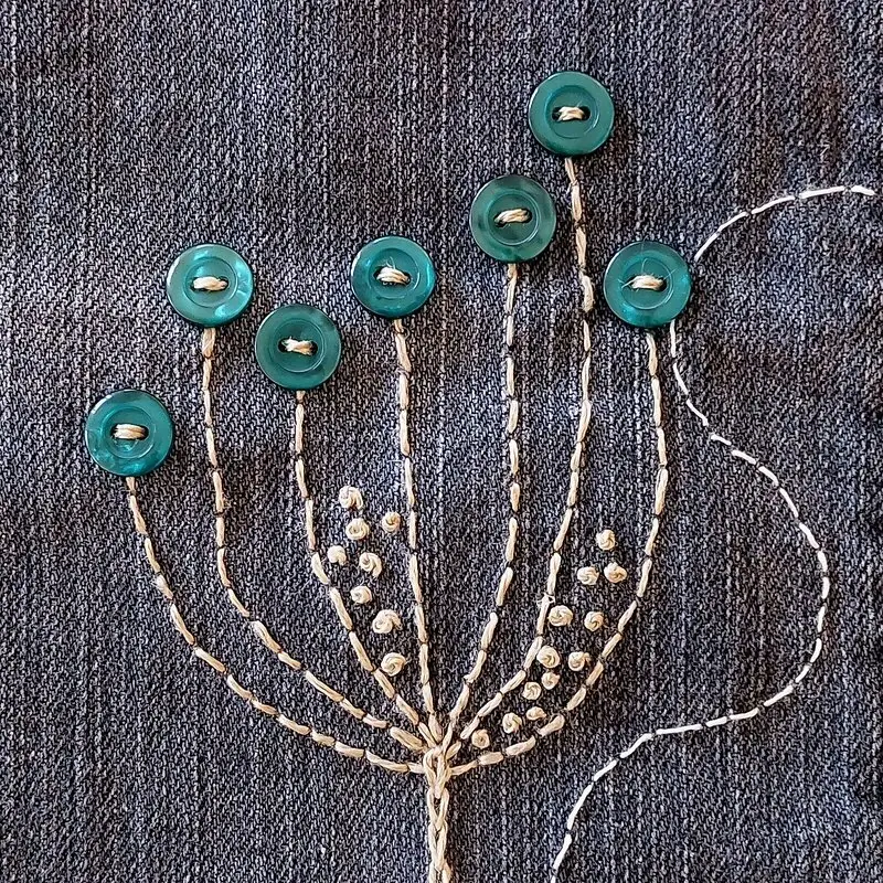 Detalj från väska av Ulrika Lööf