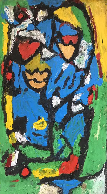 Akrylmålning Flower art av Mira Keini (Svensk)