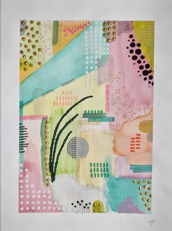 Akvarell Romance av Sara V