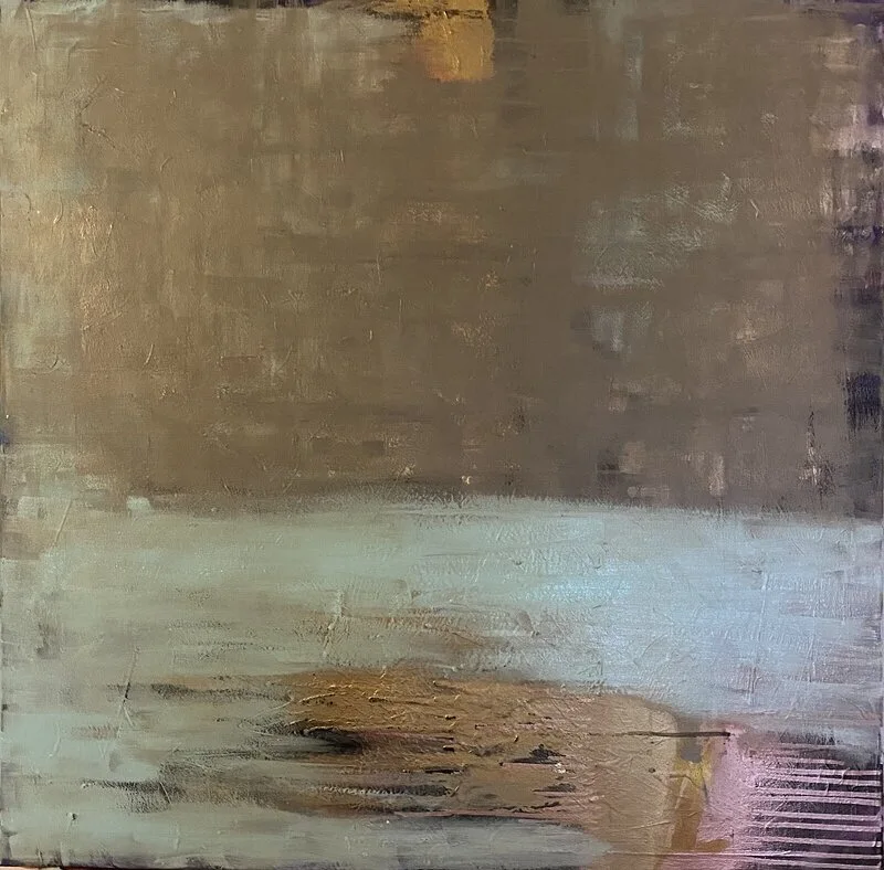 Akrylmålning Under water av Caroline Säfvenberg