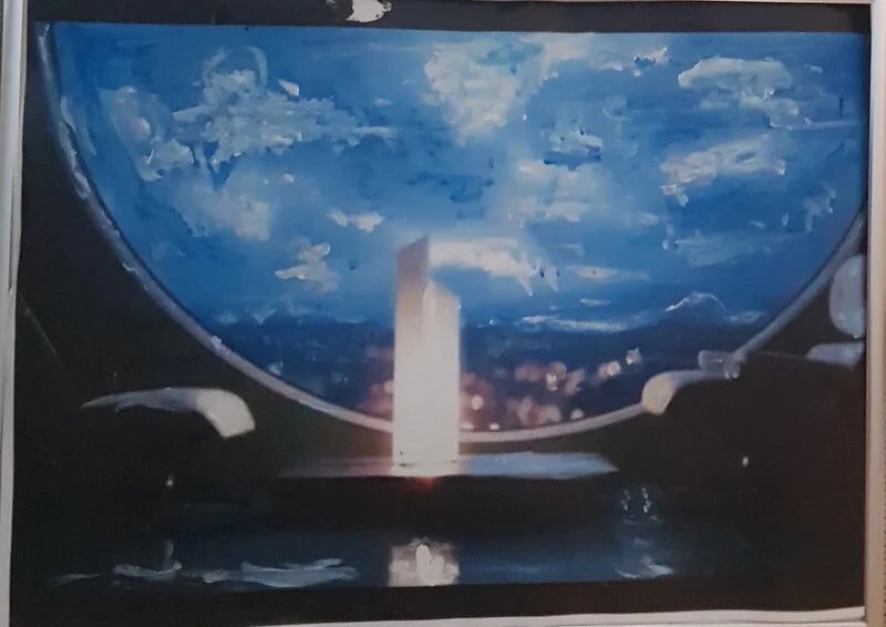 Akrylmålning View av Martin Sokolowski