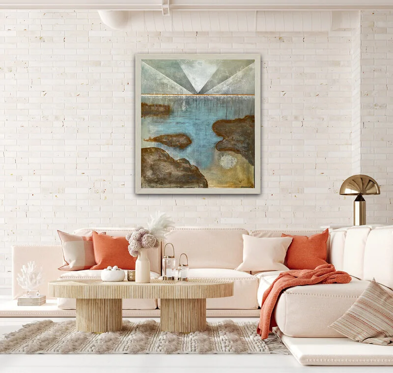 Akrylmålning Kobbarna i skärgården av Anna Silversand