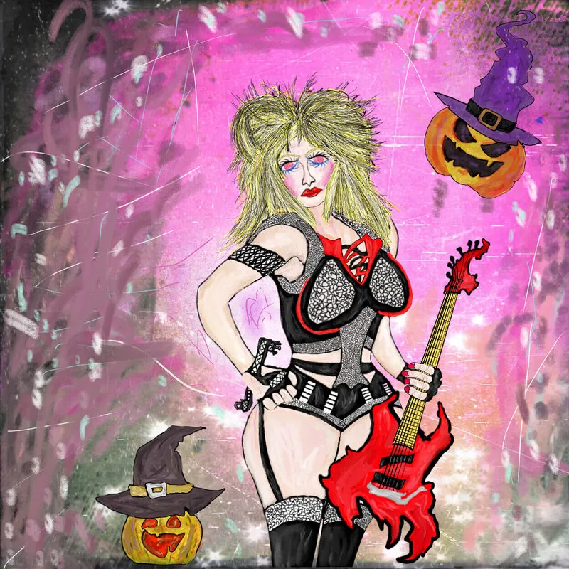 80's Glam Rock Girl av Giff Izow HEAVYoni