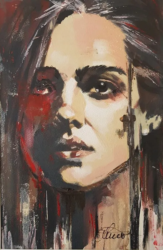 Akrylmålning Winter Heat av Jonas Pehrsson