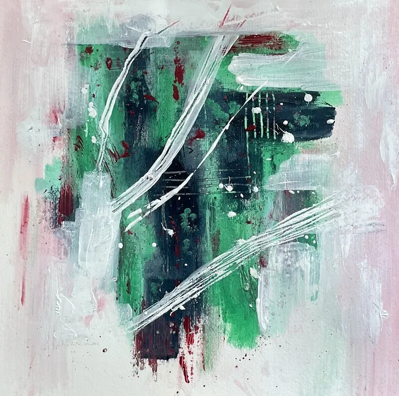 Akrylmålning Genvägar av Gunilla Tuvin