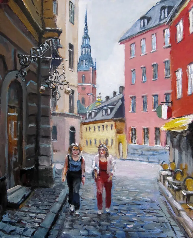 Oljemålning av Dimitri Zukov