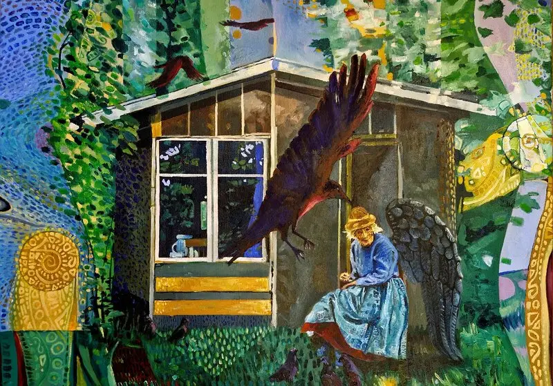 Oljemålning Mary av Jesper Nilsson Vartiainen