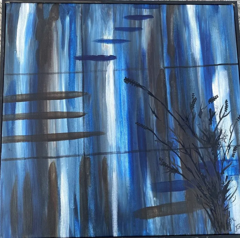 Akrylmålning Nu eller aldrig av Petra Nord