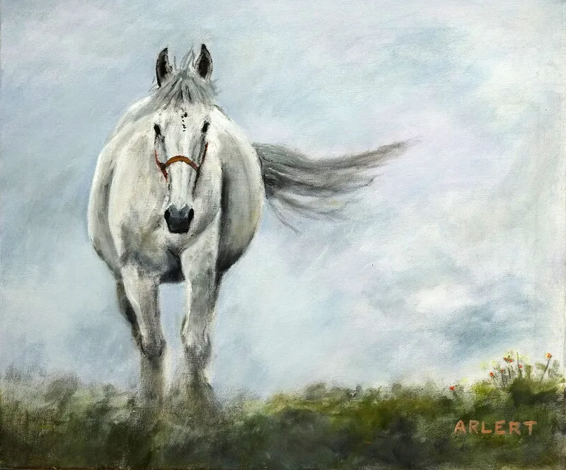 Oljemålning Skimmel av Bertil Arlert