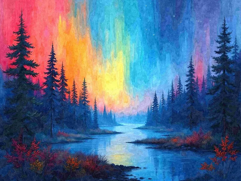 Northern lights II av Harri Ylikomi
