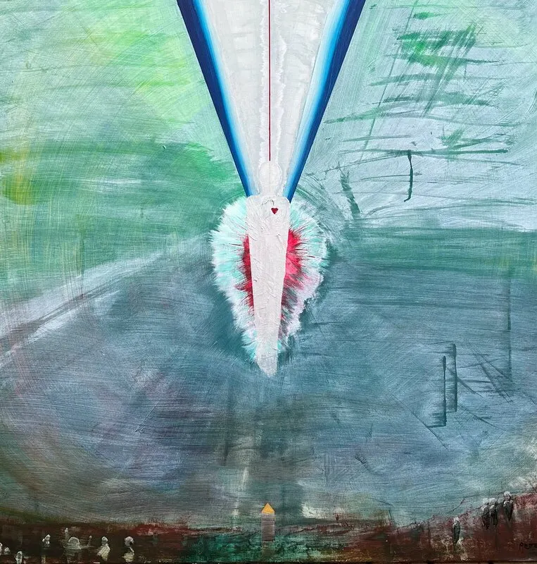 Akrylmålning Reborn av Peter Lindgren