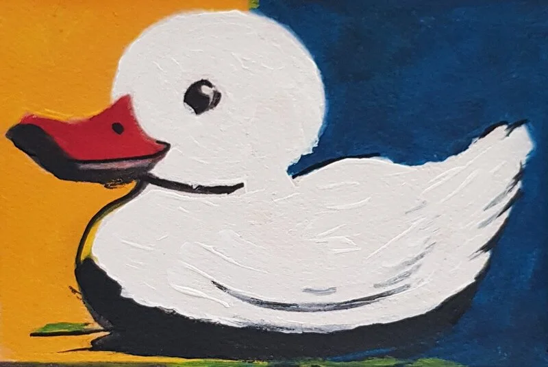 Akrylmålning Duckling av Jonas Pehrsson