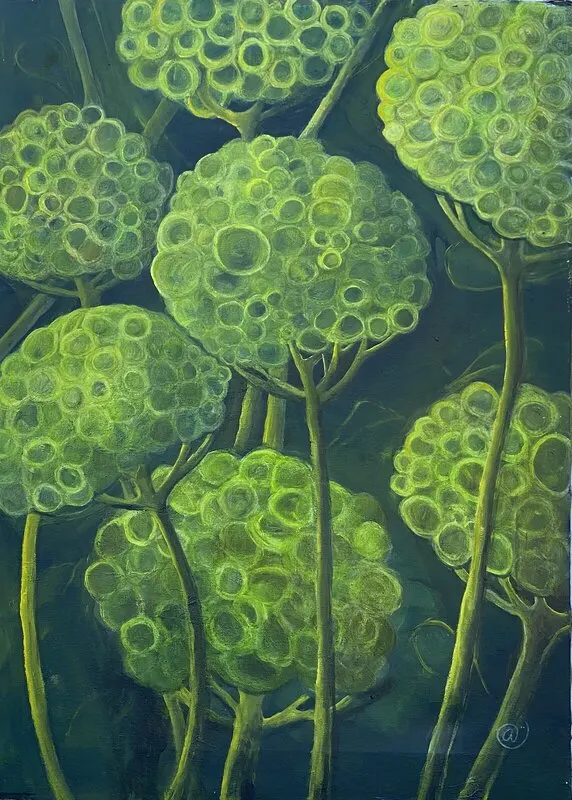 Akrylmålning Kärlek - Brocciola av Annette Landin