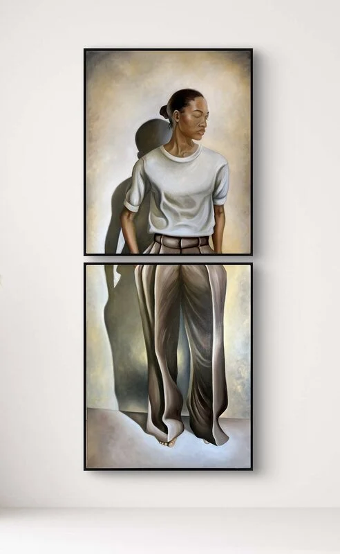 Oljemålning Acceptance VI av Jana Bergenstråle