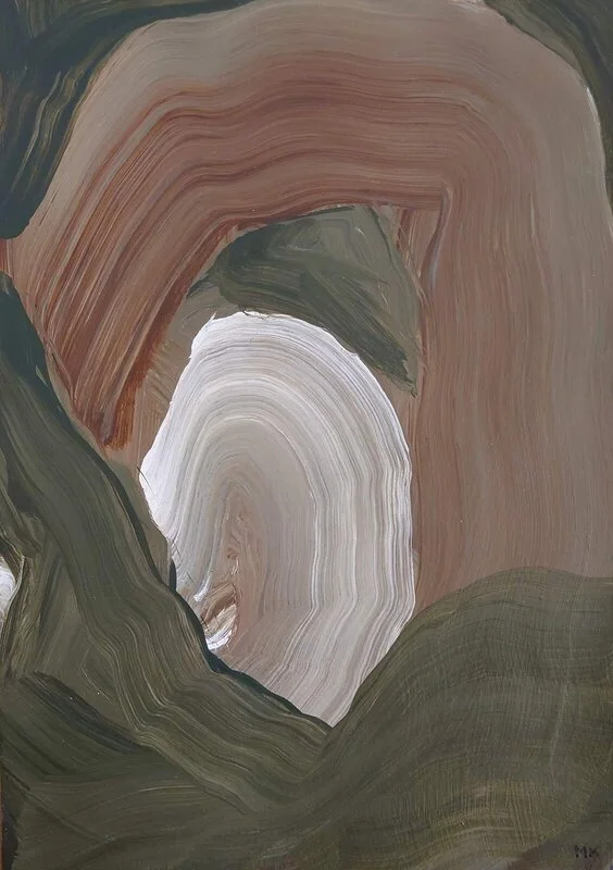 Akrylmålning Penseldrag 8:1 av Maria Kastengren