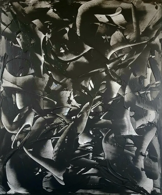 Akrylmålning ORONS SKÖNHET av Larz Lindqvist