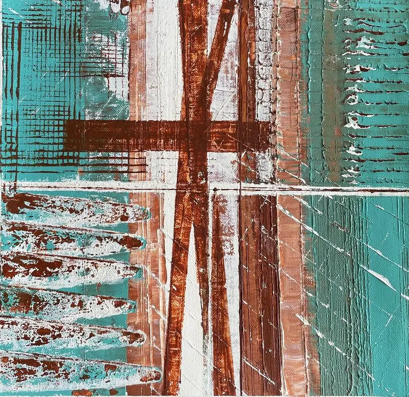 Akrylmålning Tidvatten av Kicki J Wickholm