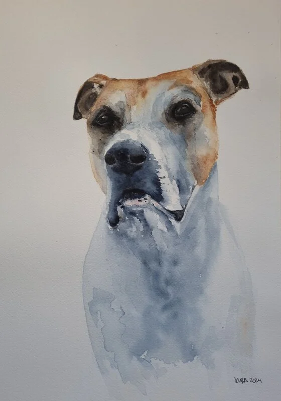 Akvarell Nadja av Kiba Gustafsson