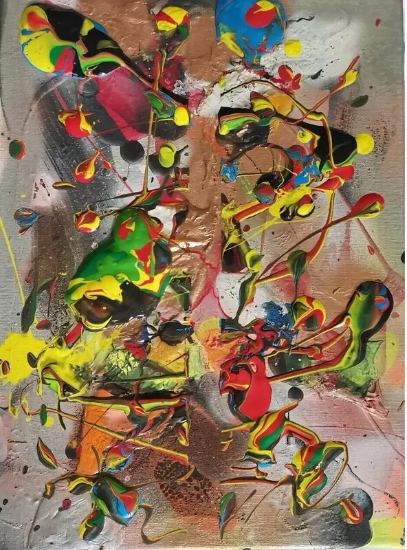 Akrylmålning Music av Martin Sokolowski