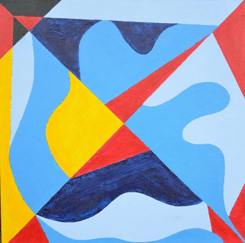 Akrylmålning The Cross av Tommy Vähä-Rainio