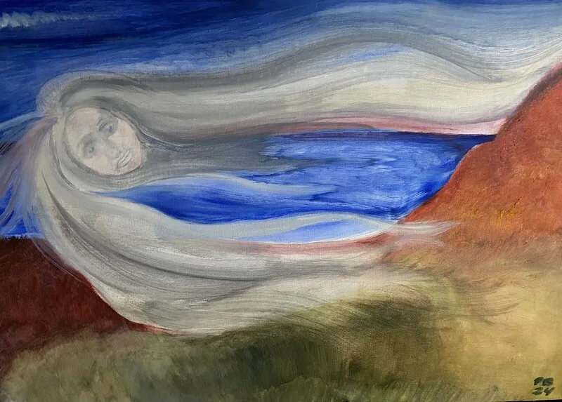 Oljemålning Omma höst av PIA BARK