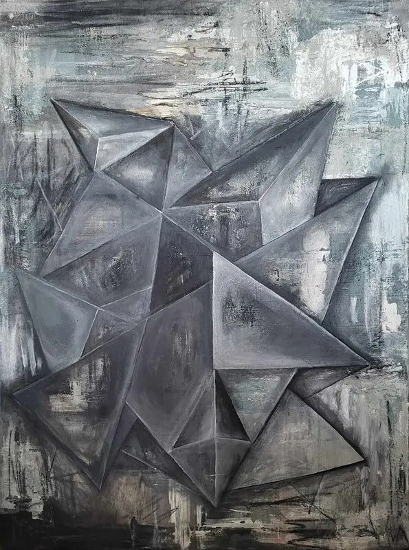 Akrylmålning 05 av Sandra D. Rositzka