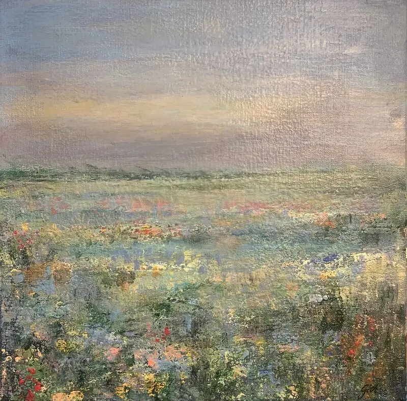 Akrylmålning Desert flowers av Gith Weidenmo
