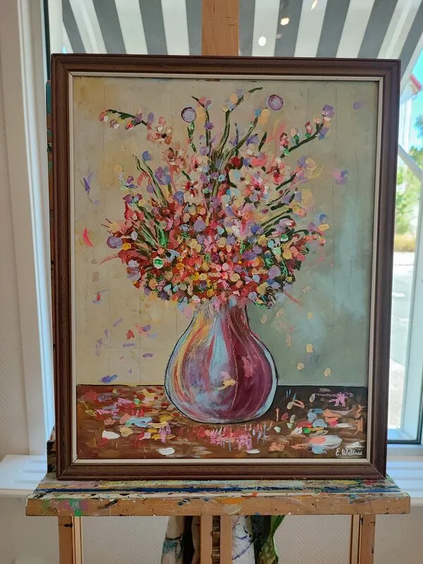 Akrylmålning av Erika Wallin