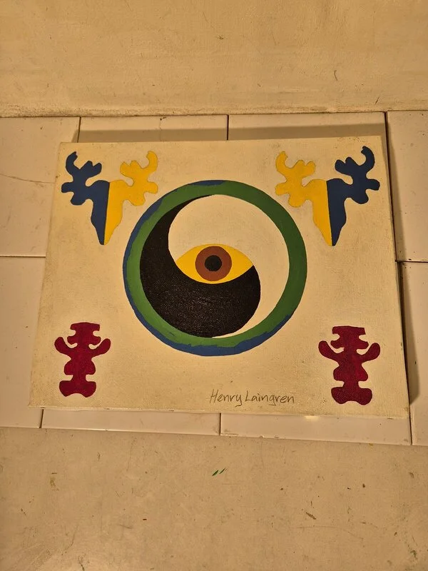 Akrylmålning Eye in the Light av Henry Laingren