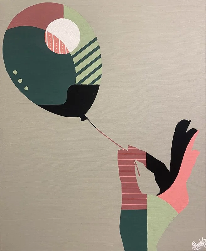 Akrylmålning Tivoli av Christian Prändel