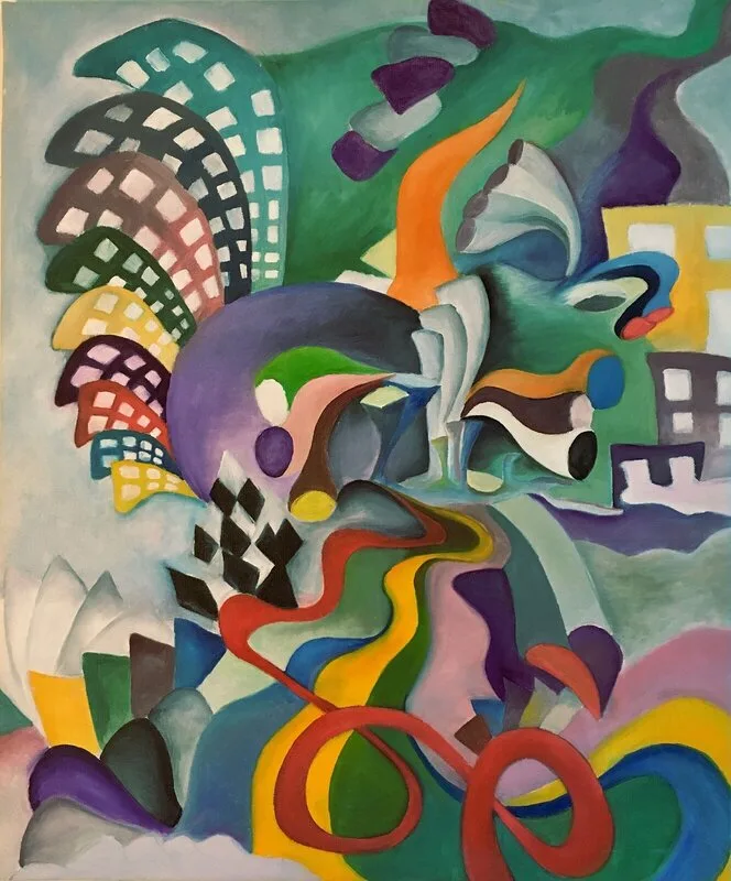 Oljemålning Vaccation av Mårten Nilsson