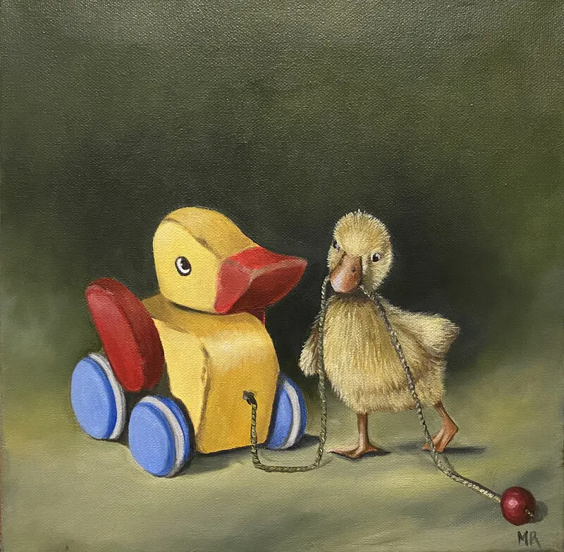 Oljemålning Kärlek av Maria Rundgren