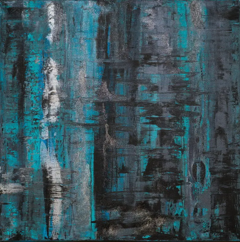 Akrylmålning Frost av Susanna Hojas