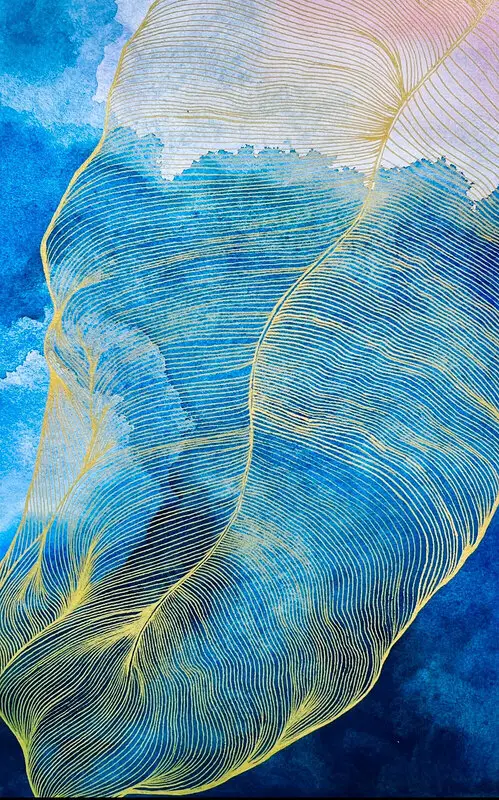 Akvarell — II HANDS II HEAVEN — av Anna Winberg