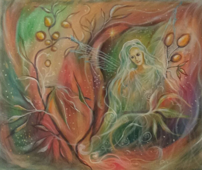 Akrylmålning Älvan av Juliana Boneva