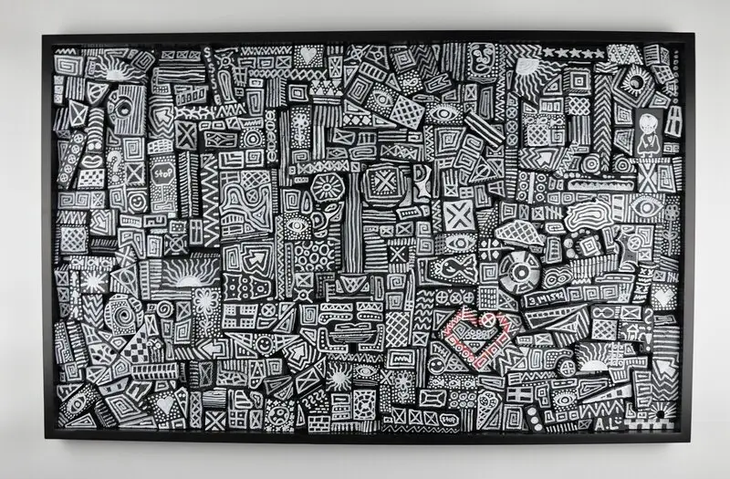 Svart vit tavla av Alf(k)ons(t)