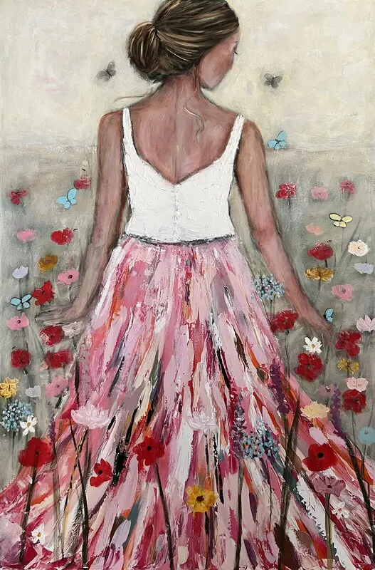 Akrylmålning Dare to Dream av Madeleine Santiago Elofsson