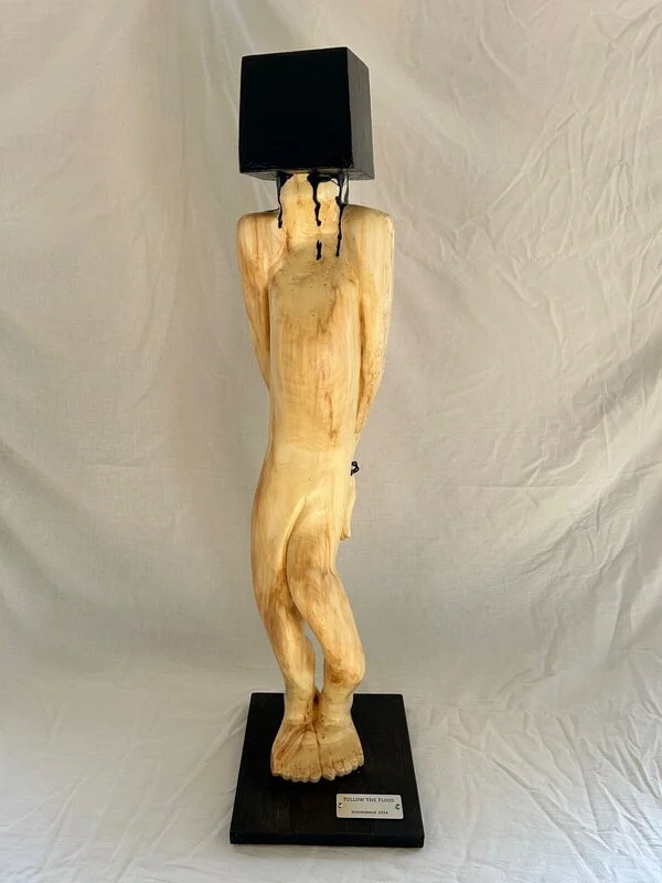 Skulptur Follow the Flood av Sigge S