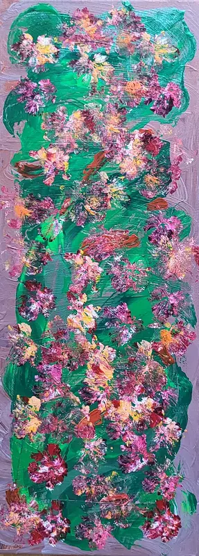 Akrylmålning Blomlandet av Konst_igtpatapeterna Magni