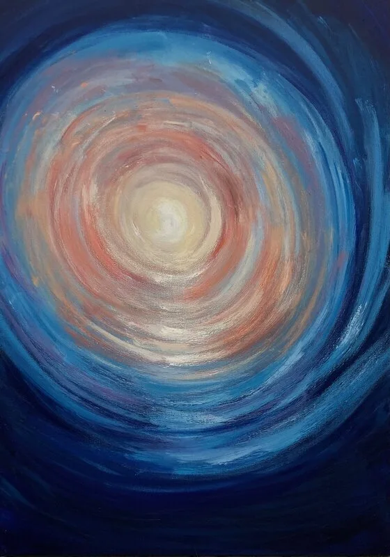 Akrylmålning Into Another World av Alyona Siergieieva - Designfull Art