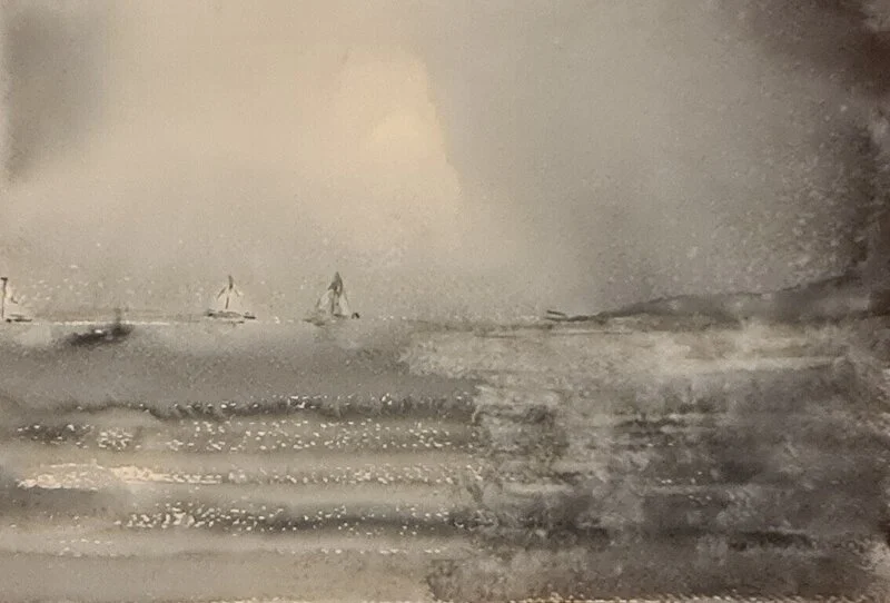 Akvarell Regatta av Mårten Strömberg