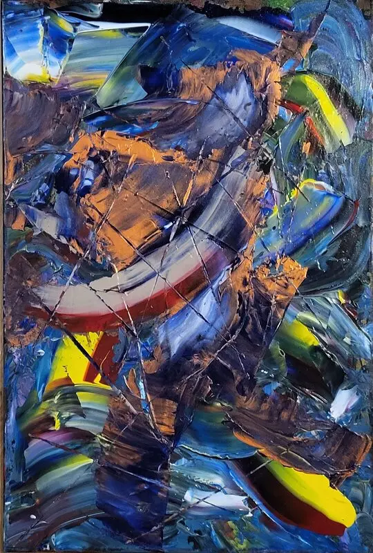 Akrylmålning Ärrad själ av Konst_igtpatapeterna Magni