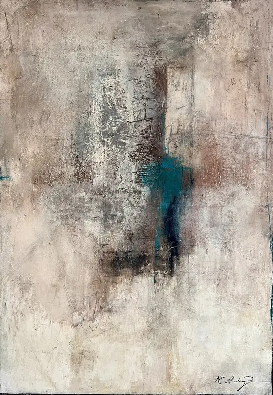 Akrylmålning In The Dust av Maria Hamberg