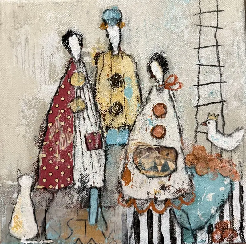 Det gåtfulla folket, collage #46 av Marina Björkman